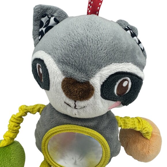 Spark Create Imagine Racoon with Mirror Plush Toy Stretchy Arms Rattle - Picture 2 of 5